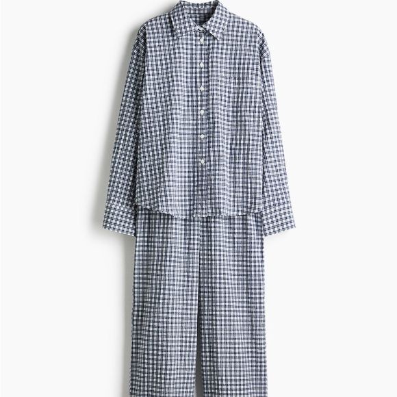 H&M COTTON SEERSUCKER PAJAMAS - Picture 4 of 6